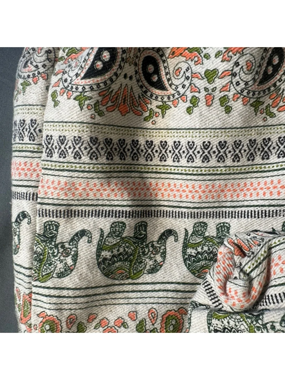 Elephant Backpack Boho Festival Patterned Bag
